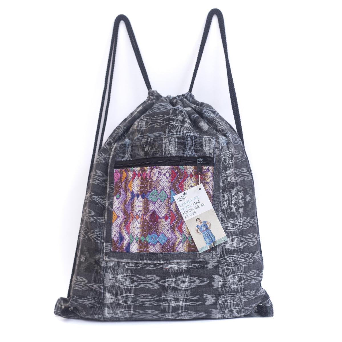 Salsa Upcycled Corte Backpack - Unique Guatemalan Handicraft Bags La Vie Bien Salsa Upcycled Corte Backpack - Unique Guatemalan Handicraft