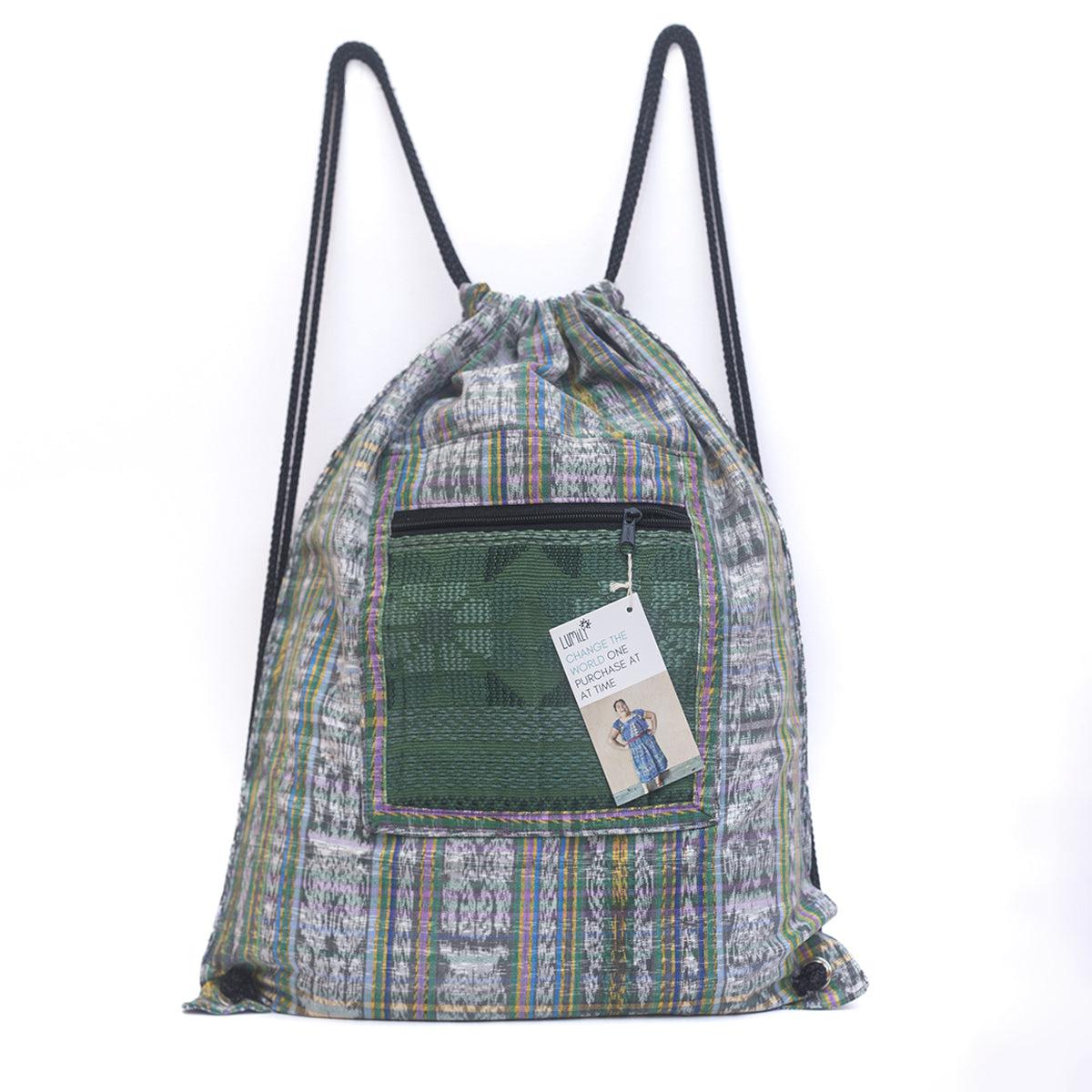 Salsa Upcycled Corte Backpack - Unique Guatemalan Handicraft Bags La Vie Bien Salsa Upcycled Corte Backpack - Unique Guatemalan Handicraft