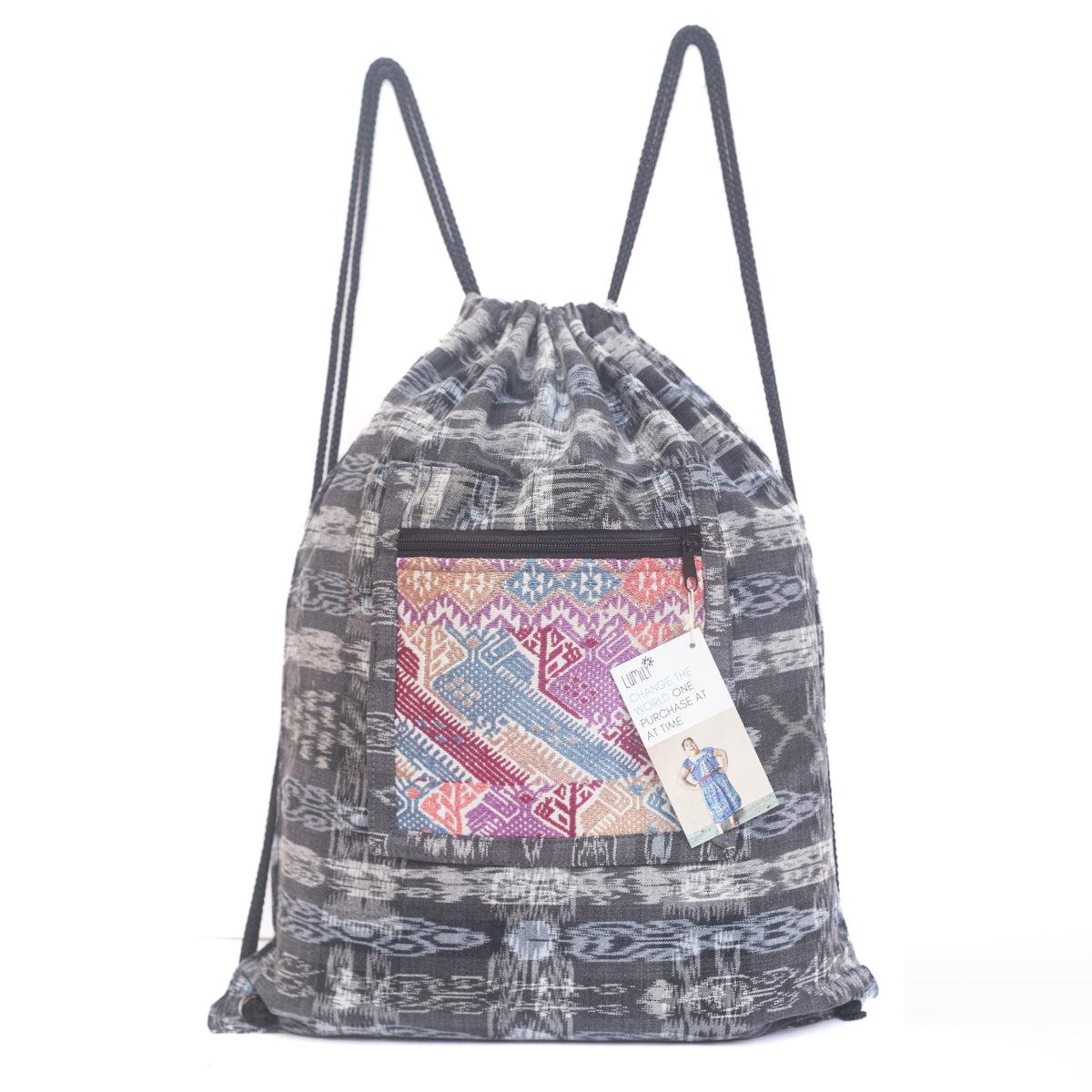 Salsa Upcycled Corte Backpack - Unique Guatemalan Handicraft Bags La Vie Bien Salsa Upcycled Corte Backpack - Unique Guatemalan Handicraft