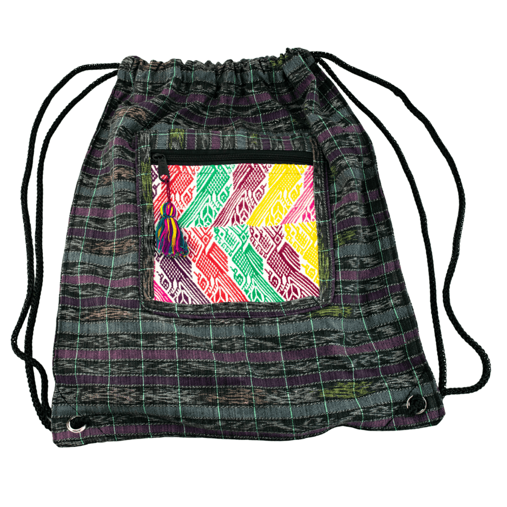 Salsa Upcycled Corte Backpack - Unique Guatemalan Handicraft Bags La Vie Bien Salsa Upcycled Corte Backpack - Unique Guatemalan Handicraft