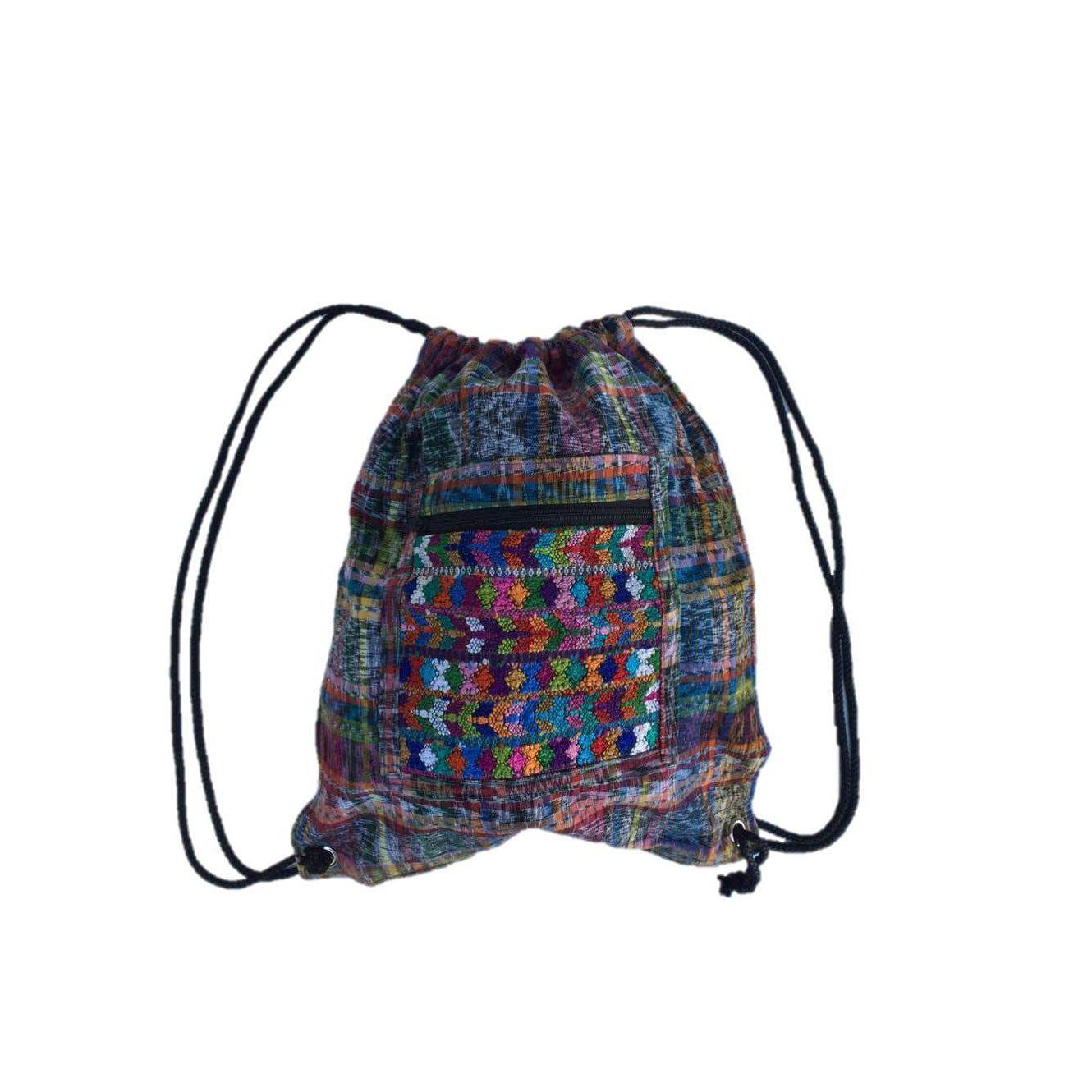 Salsa Upcycled Corte Backpack - Unique Guatemalan Handicraft Bags La Vie Bien Salsa Upcycled Corte Backpack - Unique Guatemalan Handicraft