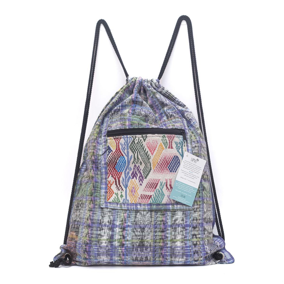 Salsa Upcycled Corte Backpack - Unique Guatemalan Handicraft Bags La Vie Bien Salsa Upcycled Corte Backpack - Unique Guatemalan Handicraft