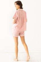 SALUA Classic Shorties Pajamas in Woven Cotton PAJAMAS La Vie Bien SALUA Classic Shorties Pajamas in Woven Cotton