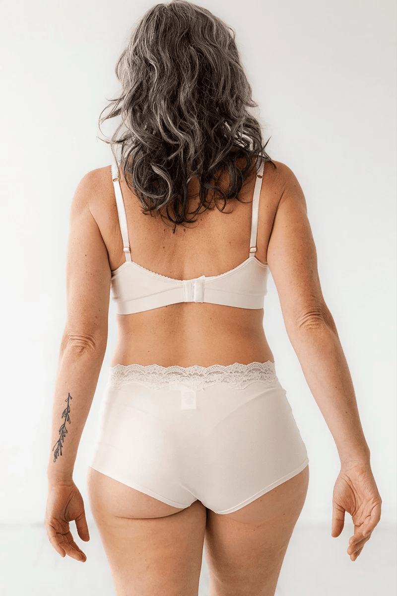 Salua Cotton Bralette with Lace Edge BRA La Vie Bien Salua Cotton Bralette with Lace Edge