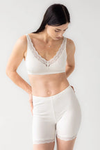 Salua Cotton Bralette with Lace Edge BRA La Vie Bien Salua Cotton Bralette with Lace Edge