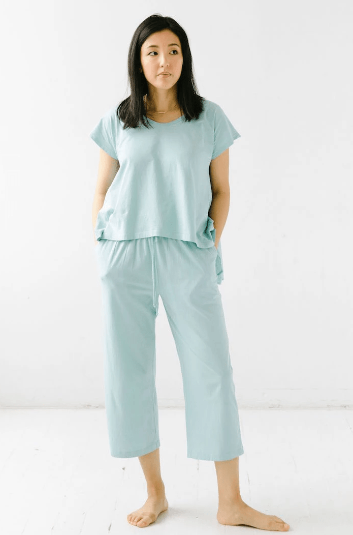 SALUA Cropped Tee & Capri TOPS La Vie Bien SALUA Cropped Tee & Capri