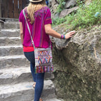 Samara Up - cycled Huipil Corte One - of - a - Kind Adjustable Crossbody Bag - Guatemala Bags La Vie Bien Samara Up - cycled Huipil Corte One - of - a - Kind Adjustable Crossbody Bag - Guatemala