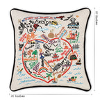 San Francisco, CA Hand - Embroidered Pillow Pillows La Vie Bien San Francisco, CA Hand - Embroidered Pillow