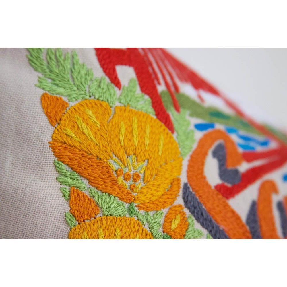San Francisco City Hand - Embroidered Pillow by CatStudio Pillows La Vie Bien San Francisco City Hand - Embroidered Pillow by CatStudio