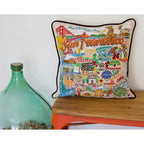 San Francisco City Hand - Embroidered Pillow by CatStudio Pillows La Vie Bien San Francisco City Hand - Embroidered Pillow by CatStudio