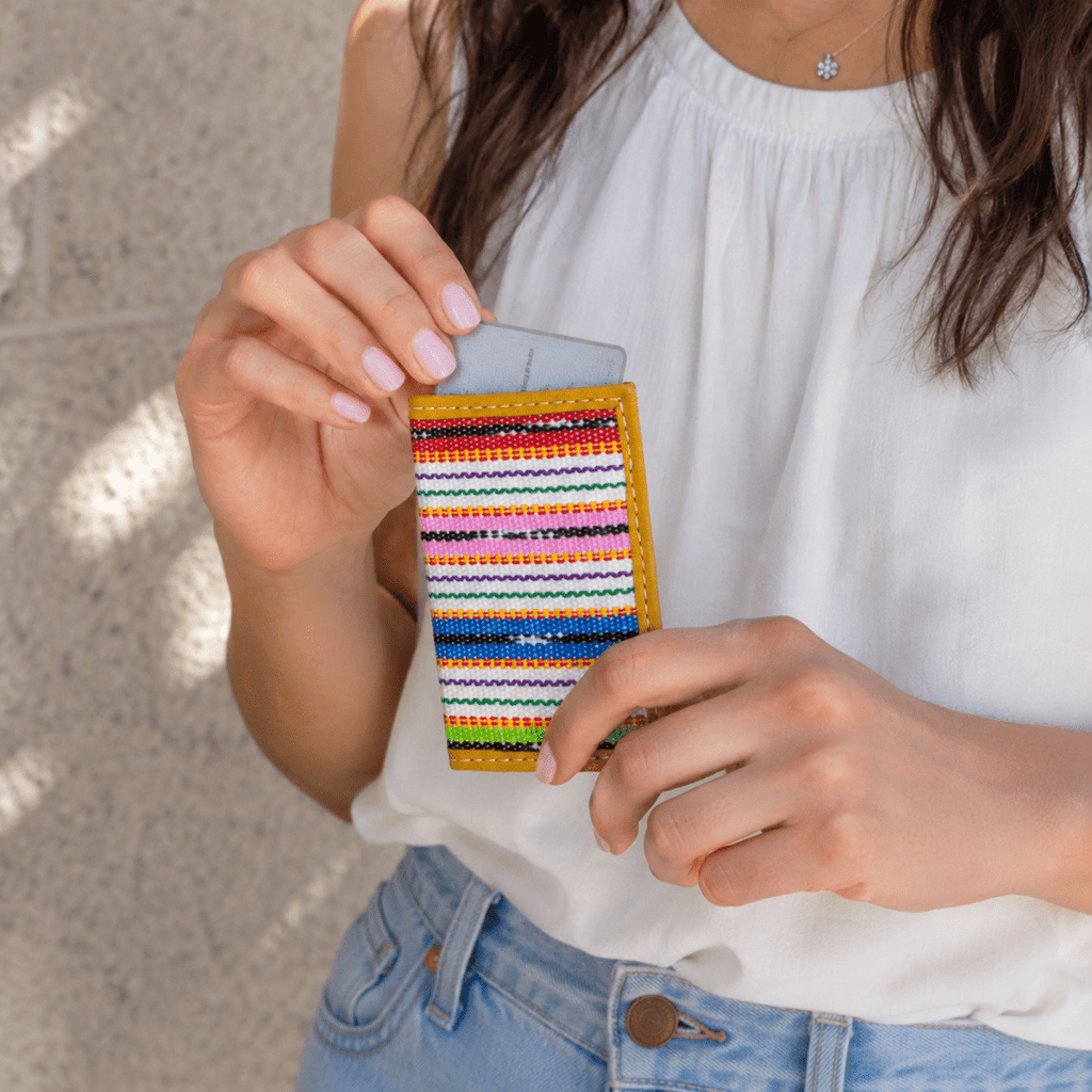 San Marcos Business Card Holder - Guatemala Bags La Vie Bien San Marcos Business Card Holder - Guatemala