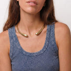 Sana Hammered Adjustable Cuff Choker Choker La Vie Bien Sana Hammered Adjustable Cuff Choker