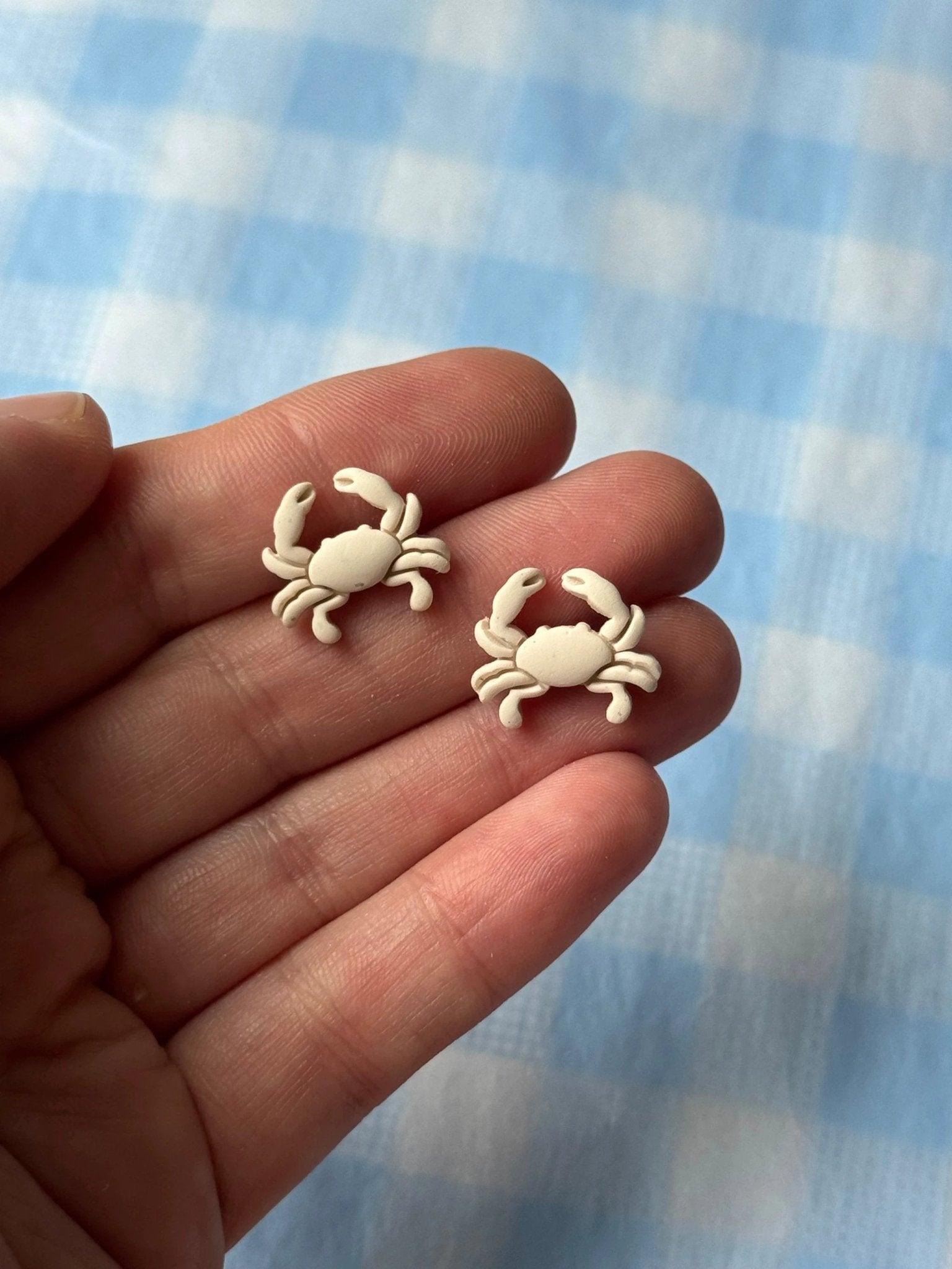 Sand Crab studs by Shop Something Earthy