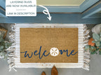 Sand Dollar Beach Doormat by Nickel Designs Custom Doormats