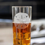 Sand Dollar Etched Glassware Kitchen Accessories La Vie Bien Sand Dollar Etched Glassware