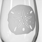Sand Dollar Etched Glassware Kitchen Accessories La Vie Bien Sand Dollar Etched Glassware