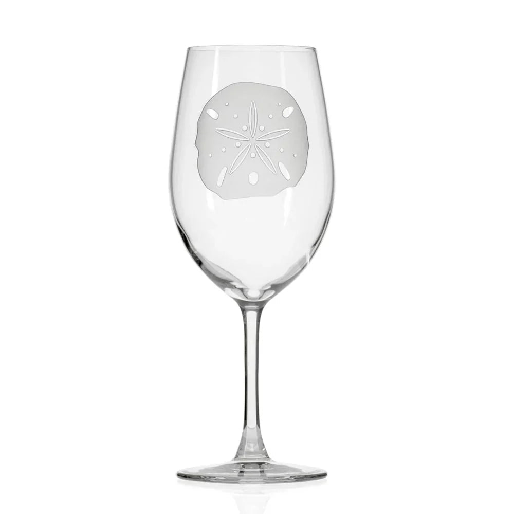 Sand Dollar Etched Glassware Kitchen Accessories La Vie Bien Sand Dollar Etched Glassware