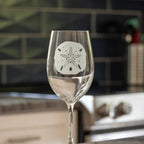 Sand Dollar Etched Glassware Kitchen Accessories La Vie Bien Sand Dollar Etched Glassware