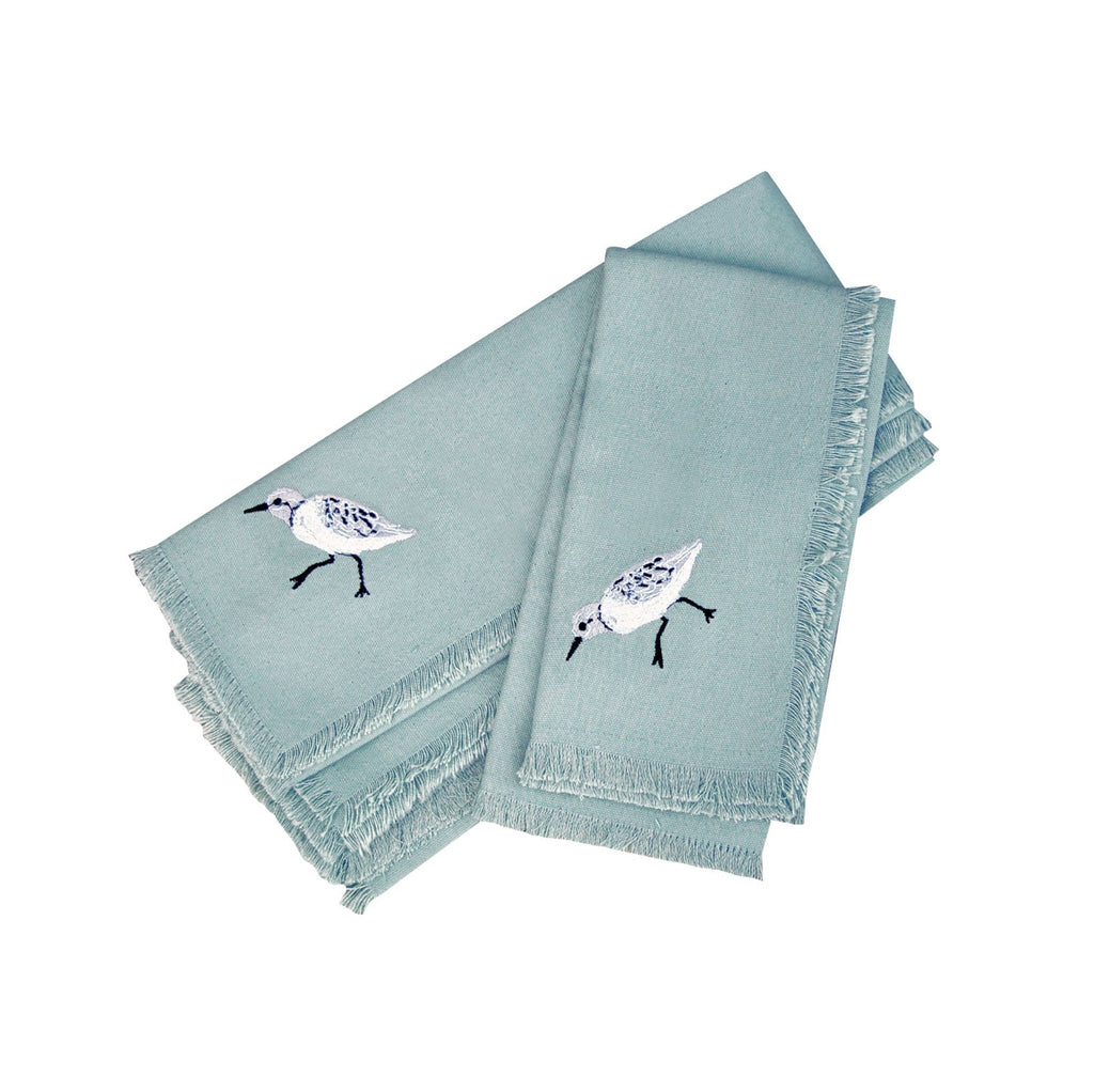 Sandpiper Bird Sprint Napkin Set 4 La Vie Bien Sandpiper Bird Sprint Napkin Set 4