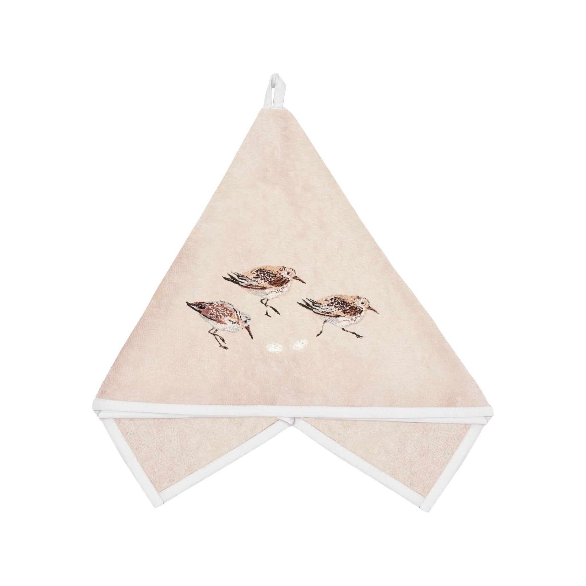Sandpiper Bird Terrycloth Guest Hand Towel La Vie Bien Sandpiper Bird Terrycloth Guest Hand Towel