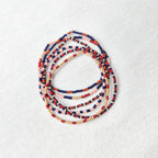 Sangria Seed Bead Bracelets - Set of 6 Jewelry La Vie Bien Sangria Seed Bead Bracelets - Set of 6