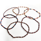 Sangria Seed Bead Bracelets - Set of 6 Jewelry La Vie Bien Sangria Seed Bead Bracelets - Set of 6