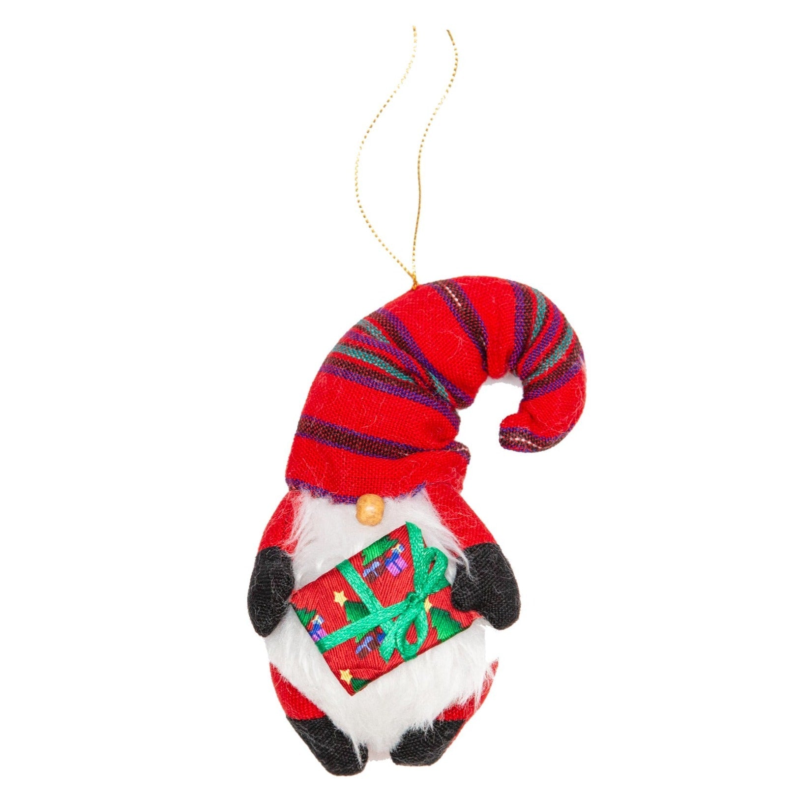 Santa Gnome Ornament Holiday La Vie Bien Santa Gnome Ornament