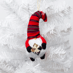 Santa Gnome Ornament Holiday La Vie Bien Santa Gnome Ornament
