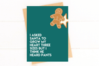 Santa Pants Funny Christmas Card by Five Dot Post