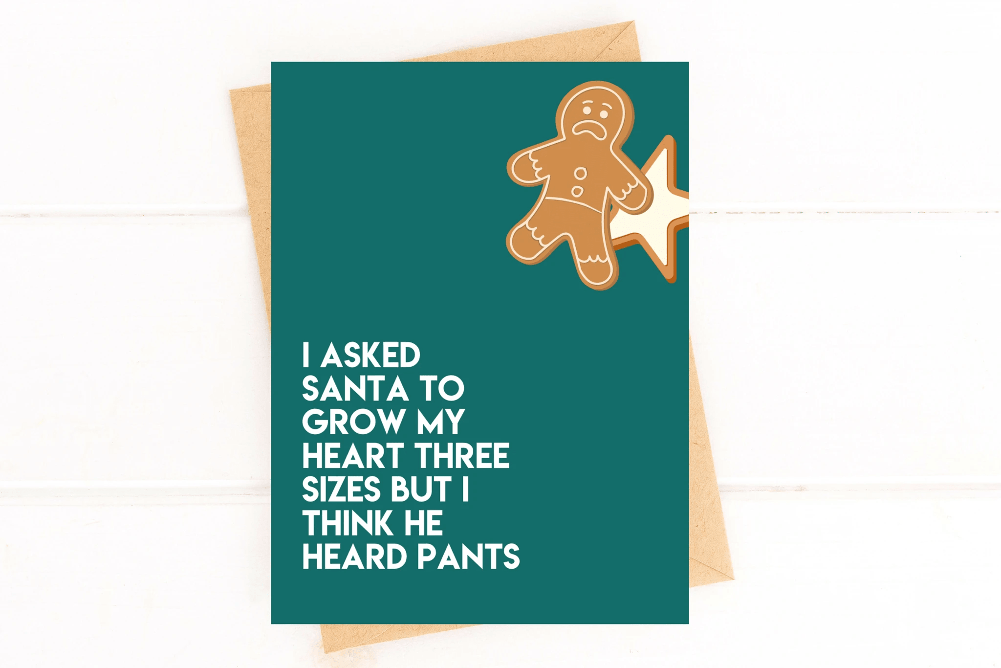 Santa Pants Funny Christmas Card by Five Dot Post