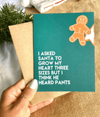 Santa Pants Funny Christmas Card by Five Dot Post