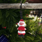 Santa Seed Bead Ornament - Guatemala Decor La Vie Bien Santa Seed Bead Ornament - Guatemala