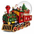 Santa Train Express Delivering Tree Musical Water Globe Snow Globes > Trains La Vie Bien Santa Train Express Delivering Tree Musical Water Globe