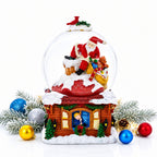 Santa with Christmas Gifts Chimney Journey Musical Water Snow Globe Snow Globes > Santa La Vie Bien Santa with Christmas Gifts Chimney Journey Musical Water Snow Globe