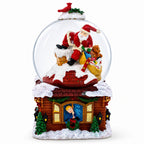 Santa with Christmas Gifts Chimney Journey Musical Water Snow Globe Snow Globes > Santa La Vie Bien Santa with Christmas Gifts Chimney Journey Musical Water Snow Globe