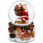 Santa's Chimney Adventure Musical Water Snow Globe Snow Globes > Santa La Vie Bien Santa's Chimney Adventure Musical Water Snow Globe