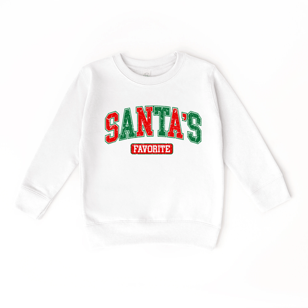 Santa's Favorite toddler and youth Sweatshirt, Christmas collection by Benny and Ray Apparel