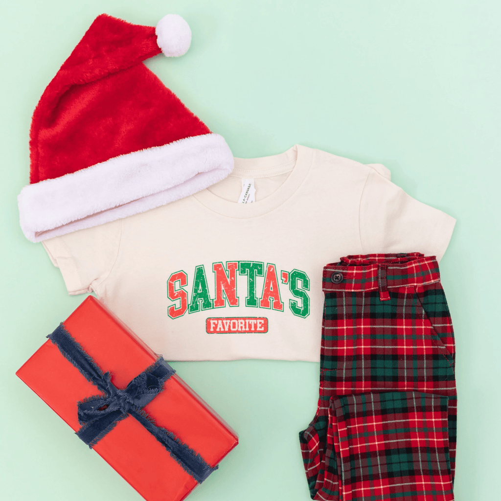 Santa's Favorite toddler and youth tee shirt, Christmas collection by Benny and Ray Apparel