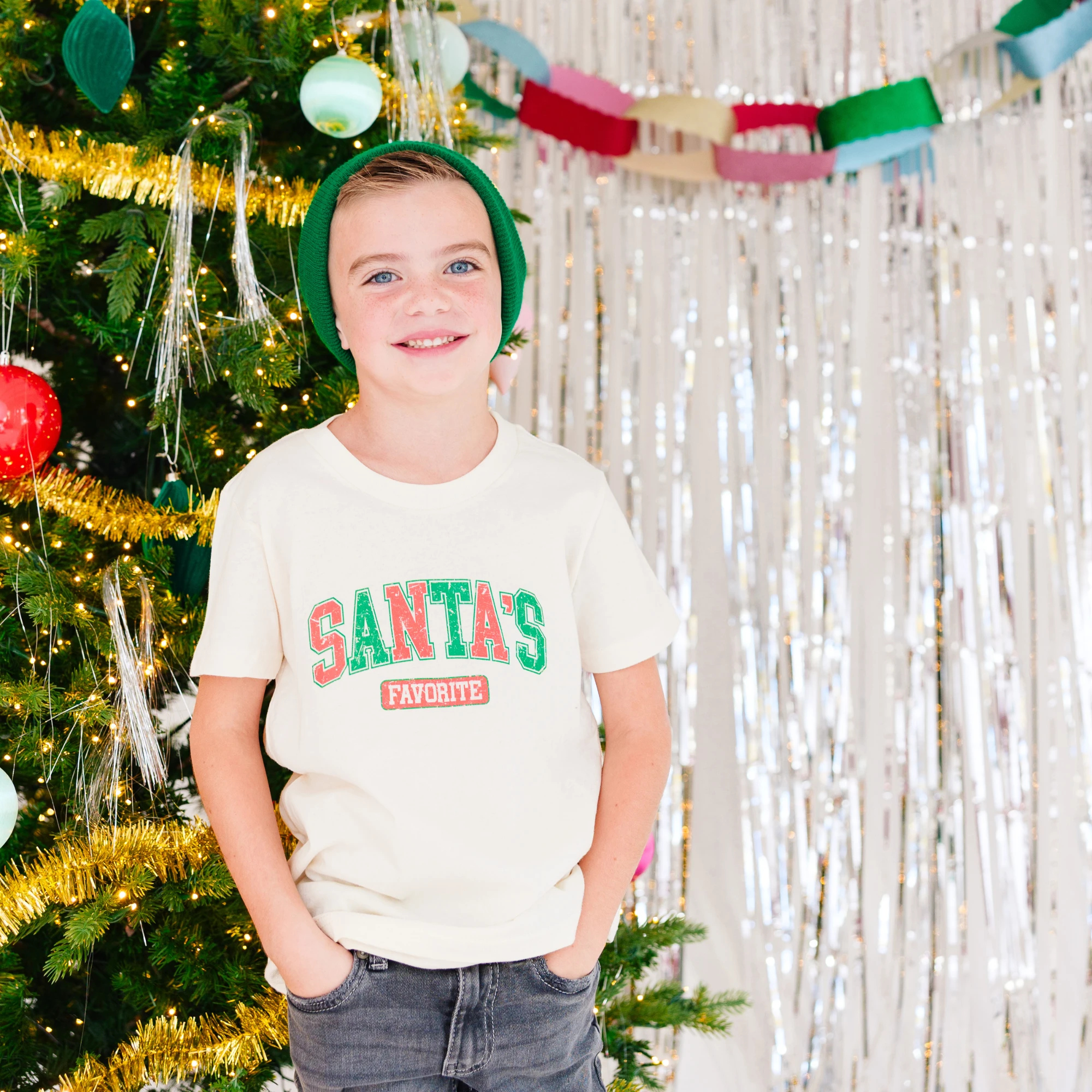 Santa's Favorite toddler and youth tee shirt, Christmas collection by Benny and Ray Apparel