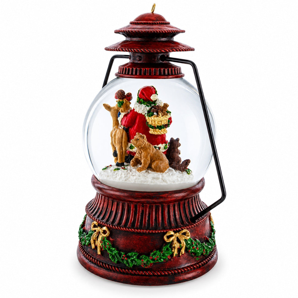 Santa's Wildlife Symphony Illuminated Musical Snow Globe Snow Globes > Santa La Vie Bien Santa's Wildlife Symphony Illuminated Musical Snow Globe