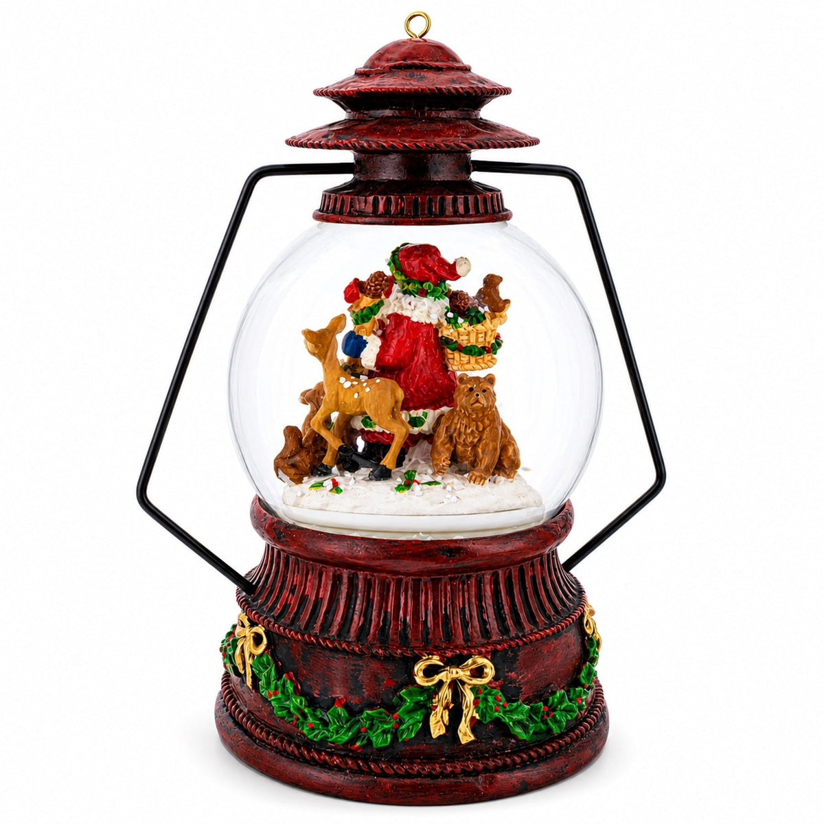 Santa's Wildlife Symphony Illuminated Musical Snow Globe Snow Globes > Santa La Vie Bien Santa's Wildlife Symphony Illuminated Musical Snow Globe