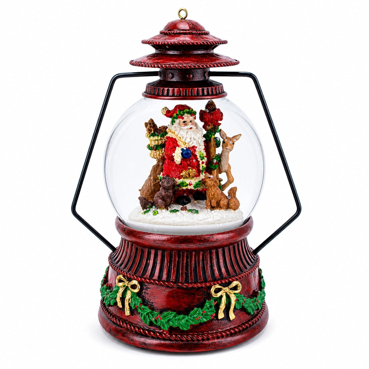 Santa's Wildlife Symphony Illuminated Musical Snow Globe Snow Globes > Santa La Vie Bien Santa's Wildlife Symphony Illuminated Musical Snow Globe