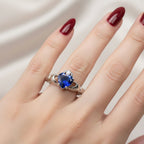 Sapphire Zirconia Claddagh Ring Ring La Vie Bien Sapphire Zirconia Claddagh Ring