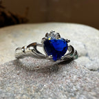 Sapphire Zirconia Claddagh Ring Ring La Vie Bien Sapphire Zirconia Claddagh Ring