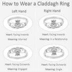 Sapphire Zirconia Claddagh Ring Ring La Vie Bien Sapphire Zirconia Claddagh Ring