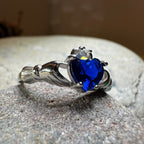 Sapphire Zirconia Claddagh Ring Ring La Vie Bien Sapphire Zirconia Claddagh Ring