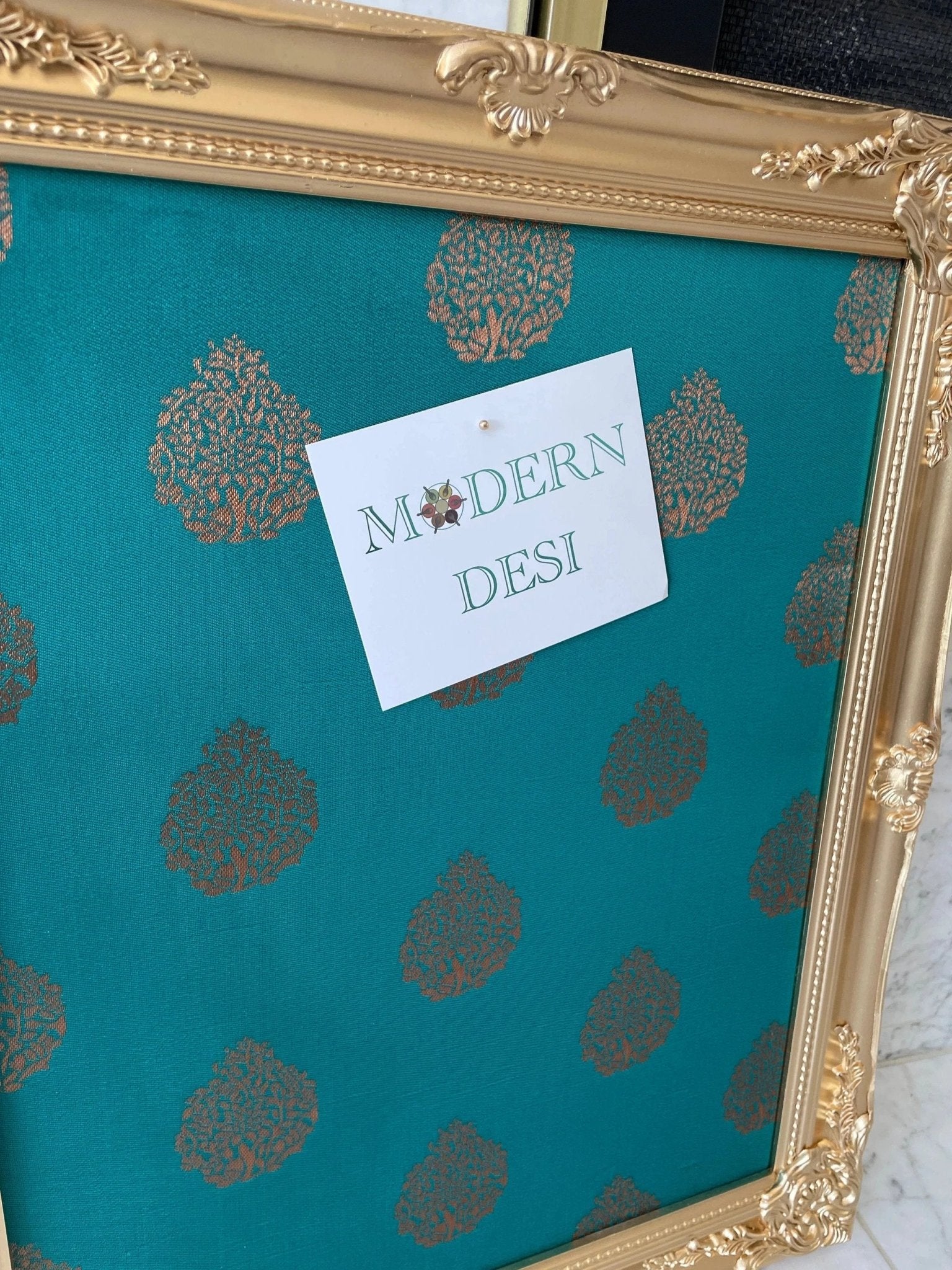 Saree Cork Board by Modern Desi