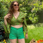 Sari Bell Sleeve Wrap Top by Darn Good Yarn