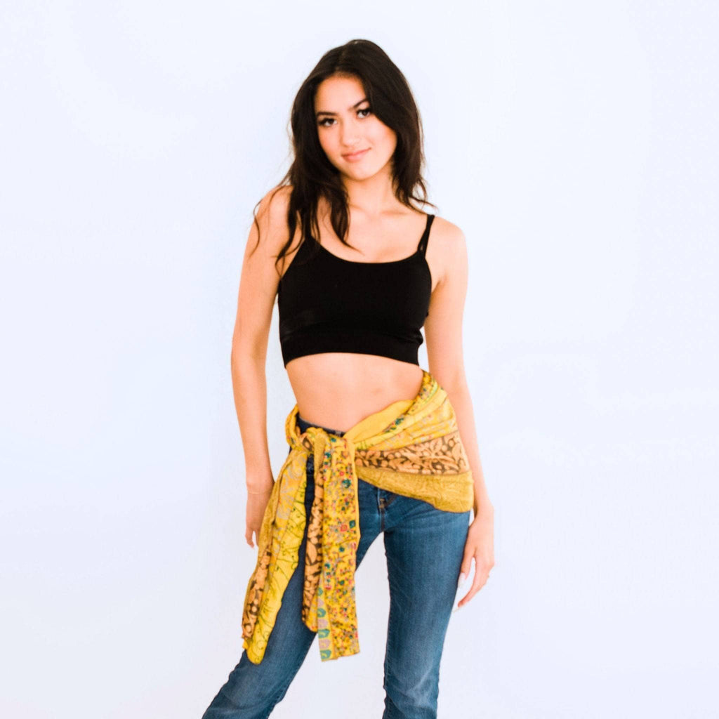 Sari Medley Sarong - Sari Medley Scarf Clothing and Accessories La Vie Bien Sari Medley Sarong - Sari Medley Scarf