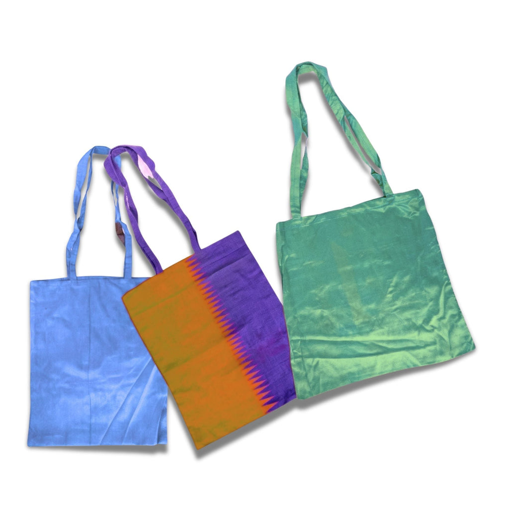 Sari Silk Market Tote Clothing and Accessories La Vie Bien Sari Silk Market Tote